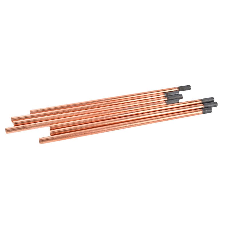 Thickened Round Carbon Rods Carbon Arc Gouging Torch Welding Materials 4 5 6 7 8 10 12mm Graphite Copper-Coated Carbon Rods