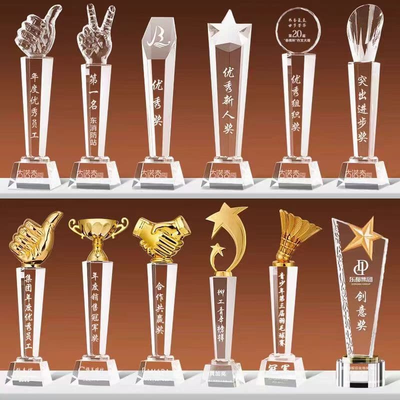 2026 Premium Creative Trophy for Annual Awards Ceremony Honoring Outstanding Employees and Champions