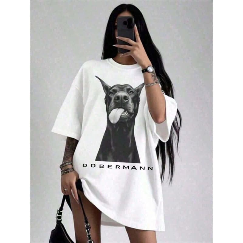 Ouma 100% Cotton 1pc Summer Tops Women, Oversized Casual Short Sleeve