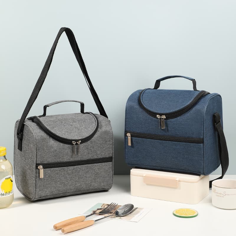 Cross-border best-selling hot-selling fresh-keeping ice bag, large-capacity picnic bag with rice bag, portable insulated bag, cross-body insulated lunch bag