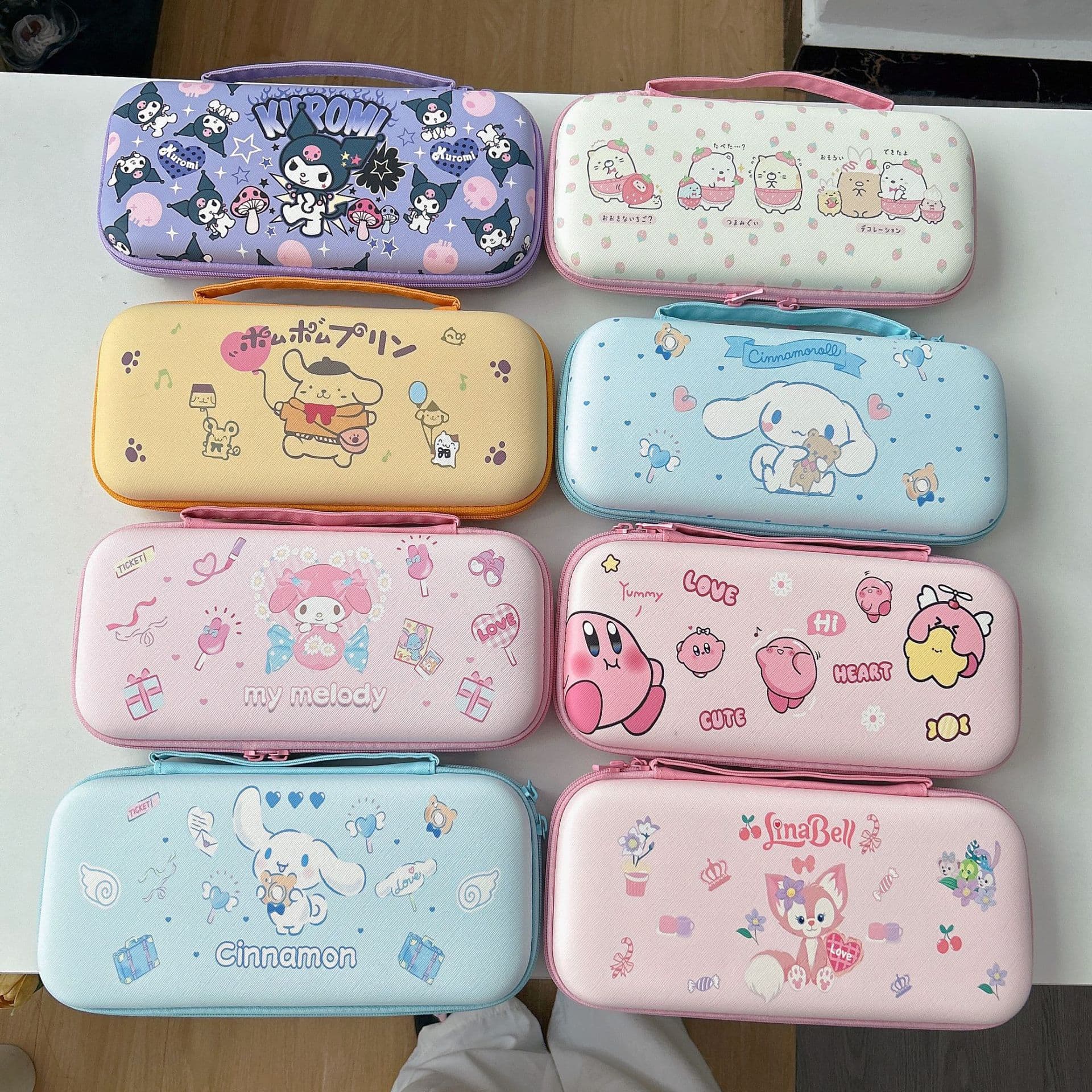 Switch2 Carrying Case NS2 Game Console Handheld Strap Leather Case Switch2 Cartoon Storage Box