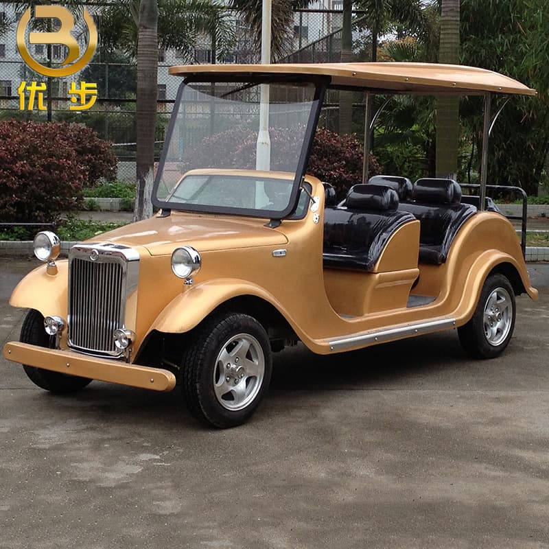 New Energy Electric Vintage Car Passenger Vehicle 6-Seat Electric Vintage Sightseeing Car Factory 3+3+6-Seat Vintage Car