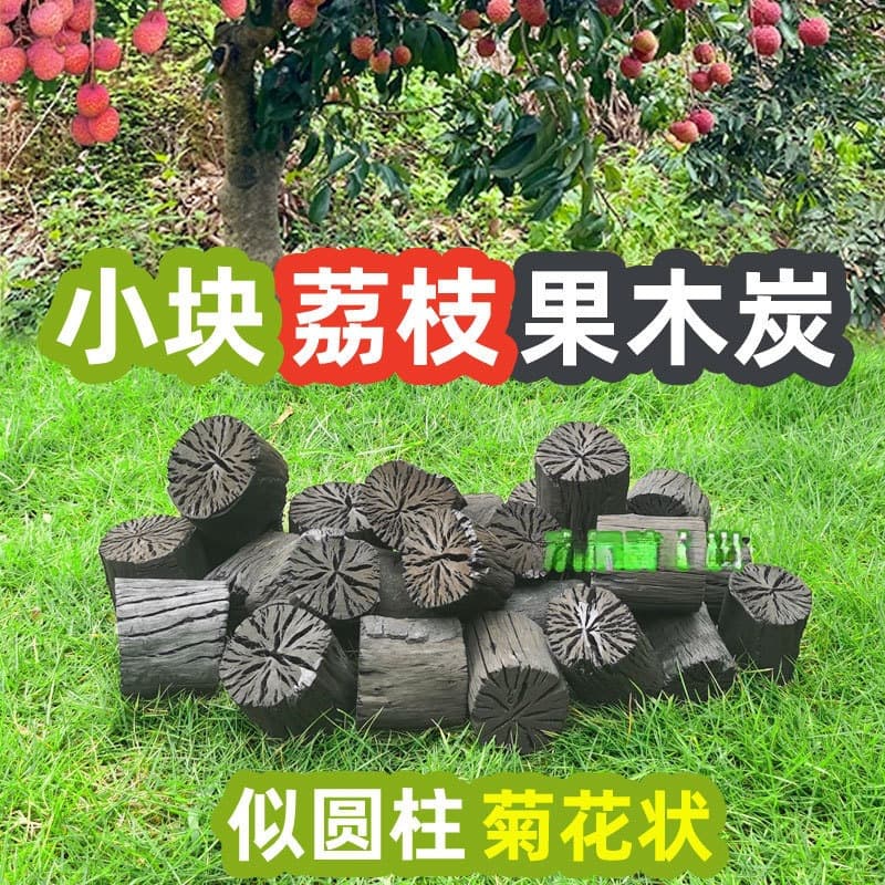 Chrysanthemum Carbon Small Chunks Lychee Fruit Raw Charcoal Smokeless Indoor Home Outdoor BBQ Grill Pure Natural Premium