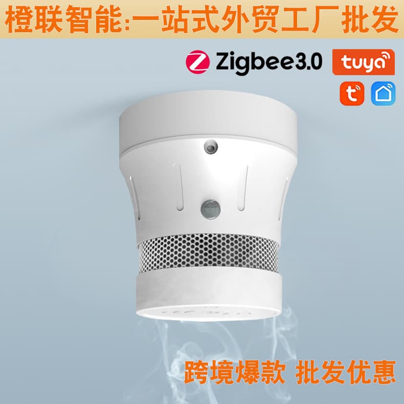 Tuya Smart WiFi Smoke Detector, Smoke Fire Monitoring, Wireless Indoor Smoke Sensor Alarm