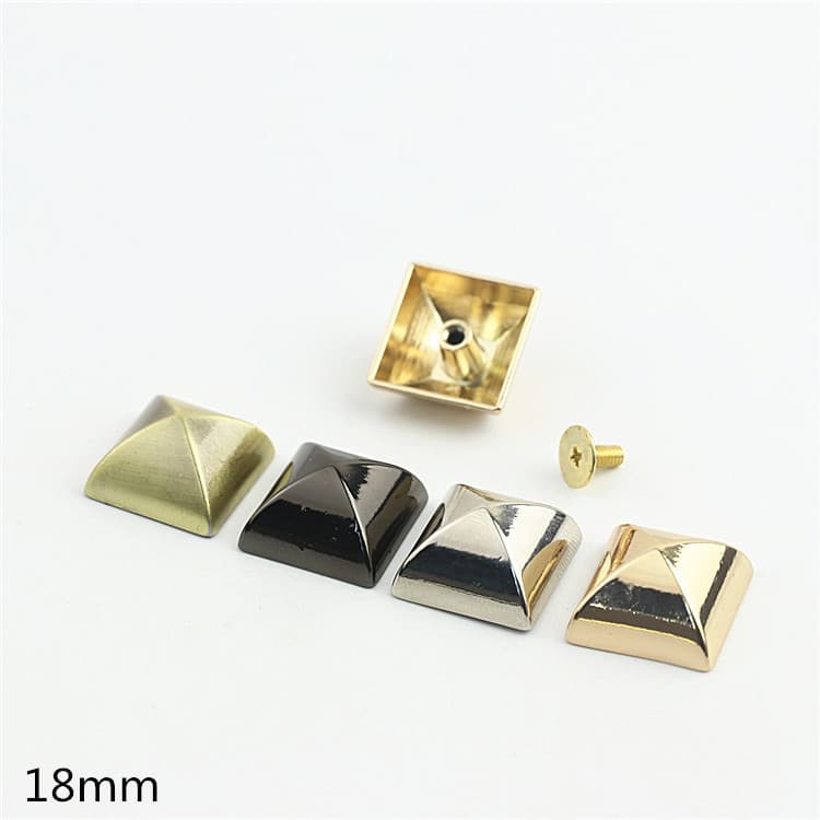 Luggage Leather Hardware Accessories Yurt Bucket Nail Feet Square Tent Screws Bag Base Feet Nails 18mm