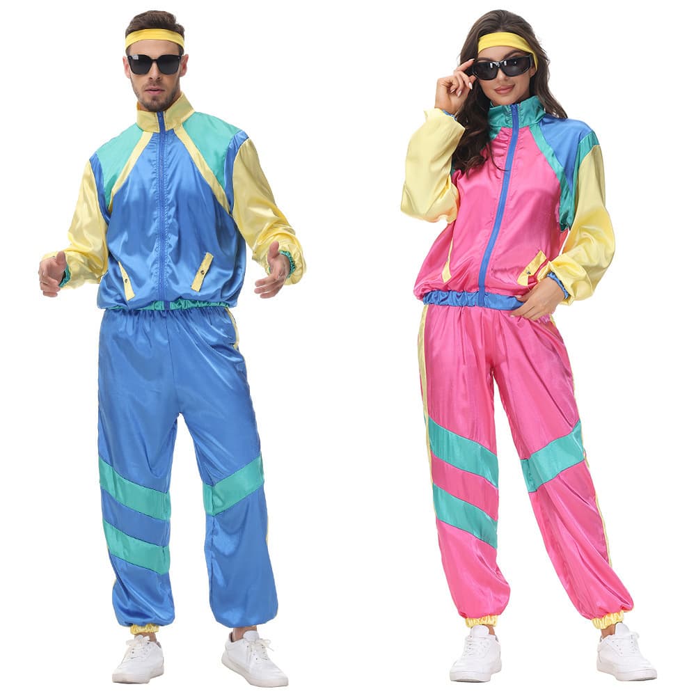 7080 Carnival Disco Retro Sports Performance Costume Baseball Jersey Hip Hop Show Suit Stage Performance Clothing