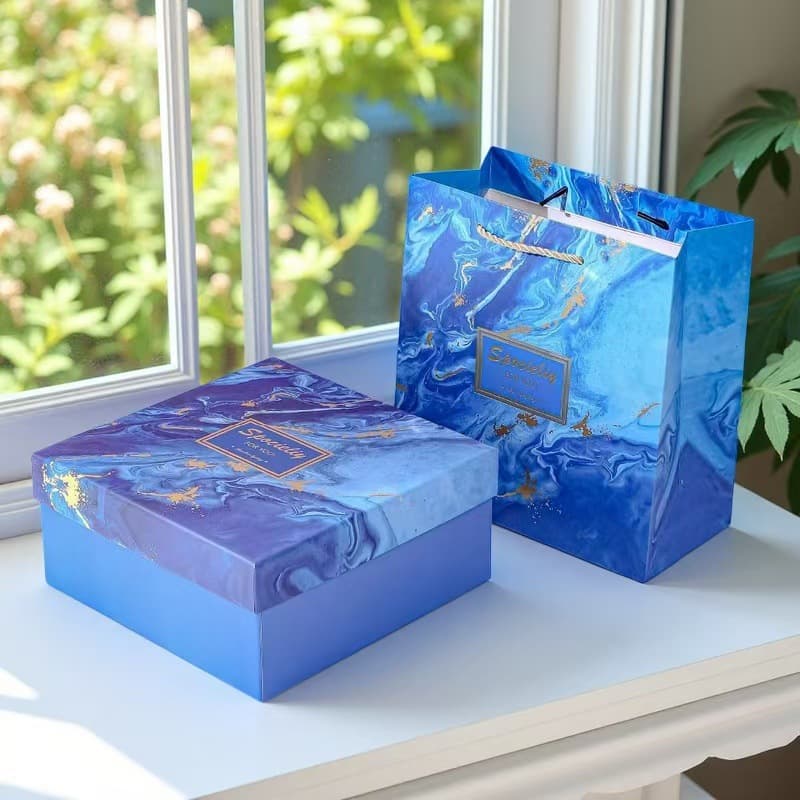 Premium Business Gift Box with Handle, High-End Packaging for Return Gifts, Gift Box for Girlfriend, Wholesale