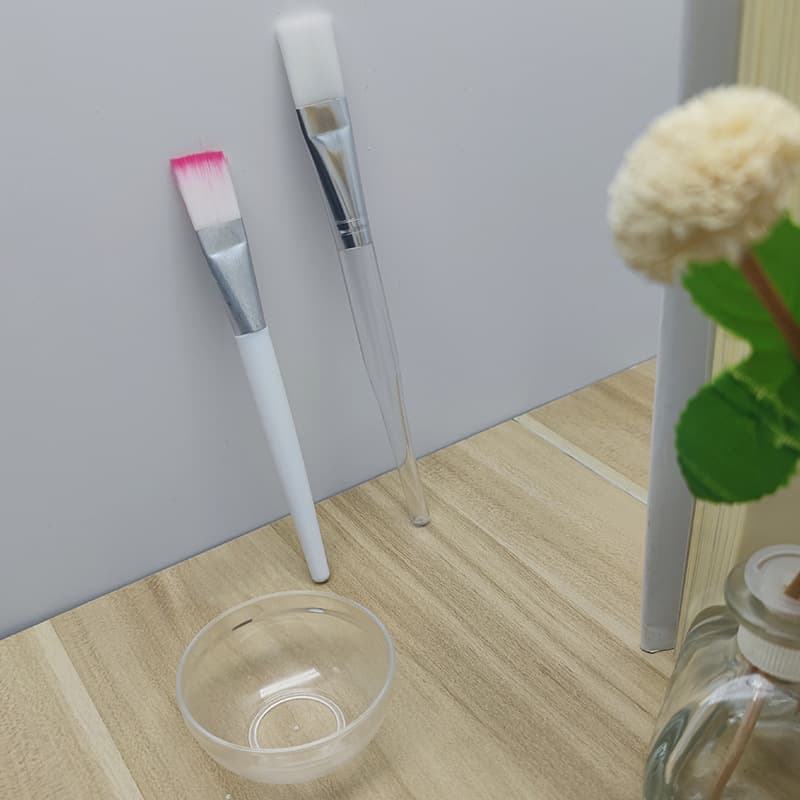 Manufacturer Selling Transparent Mask Bowl Set No.1 Bowl Diameter Approx. 6CM Solid Transparent Mask Brush Soft Bristle Bowl Brush