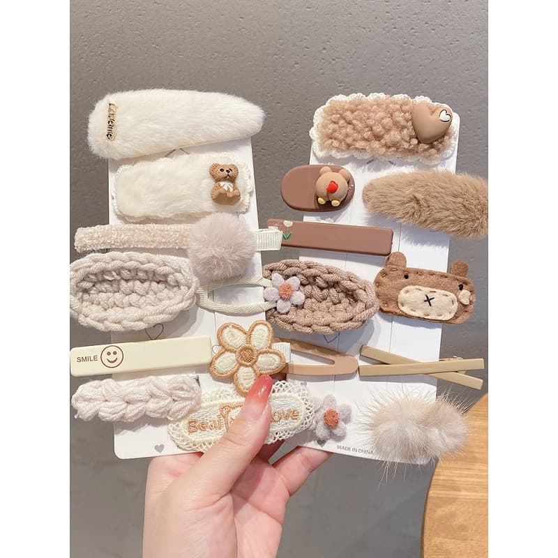 Plush Cute Hair Clips New Style Children's Cartoon Hair Accessories, Multi-functional Side Bangs Clips