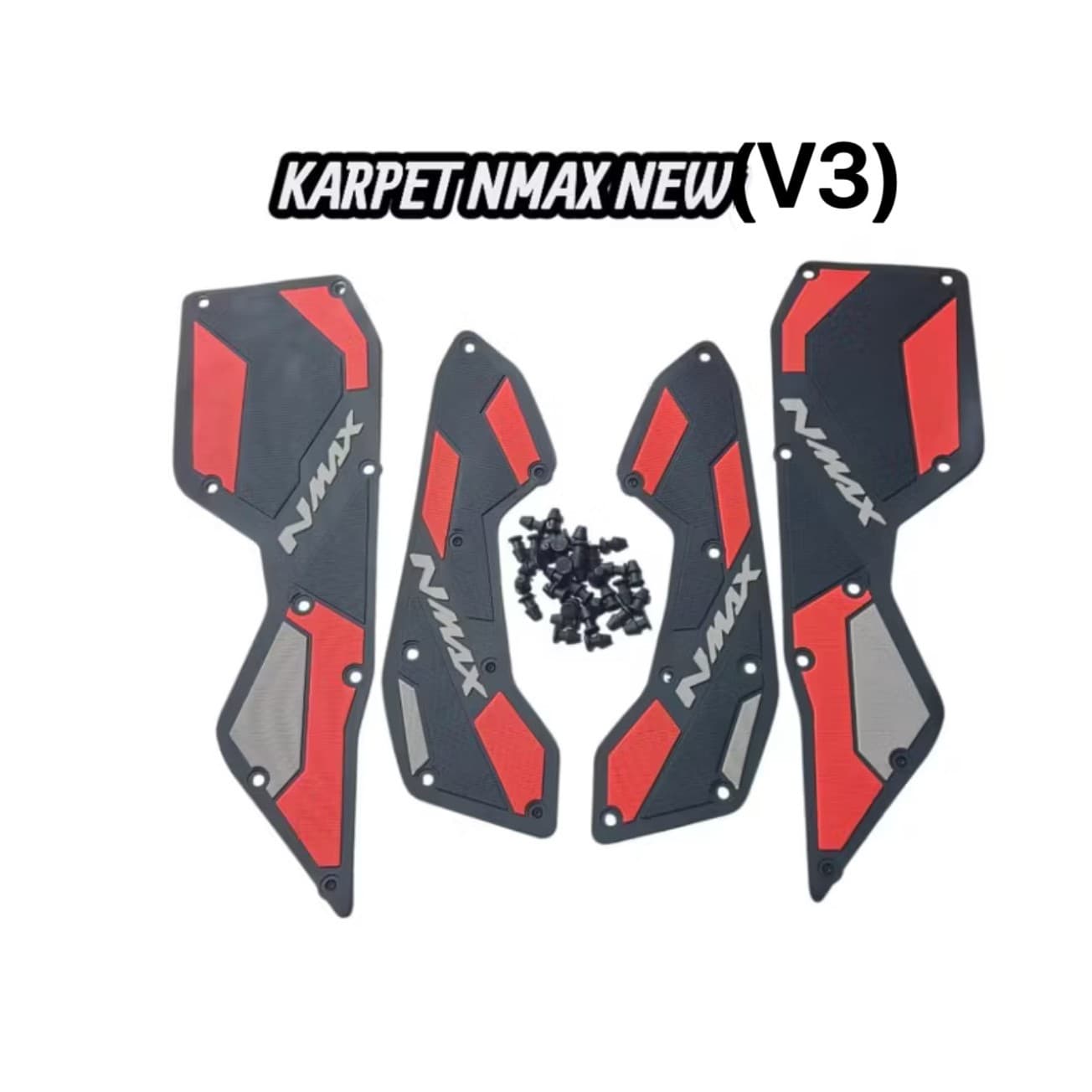 Yamaha Nmax New Motorcycle Foot Mats, Nmax New V3 Version Rubber-Edged Version