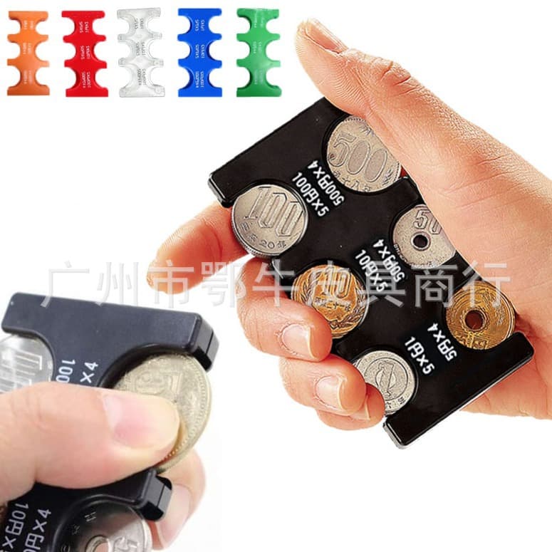 Japanese Coin Holder Plastic Coin Holder Categorized as a Coin Purse Made of ABS Material Portable Coin Holder Can Be Customized with Logo