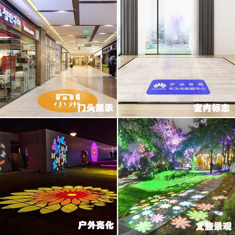 ✅Advertising projection light, storefront logo rotating high-definition pattern light, text LED outdoor shop spotlight, sign light