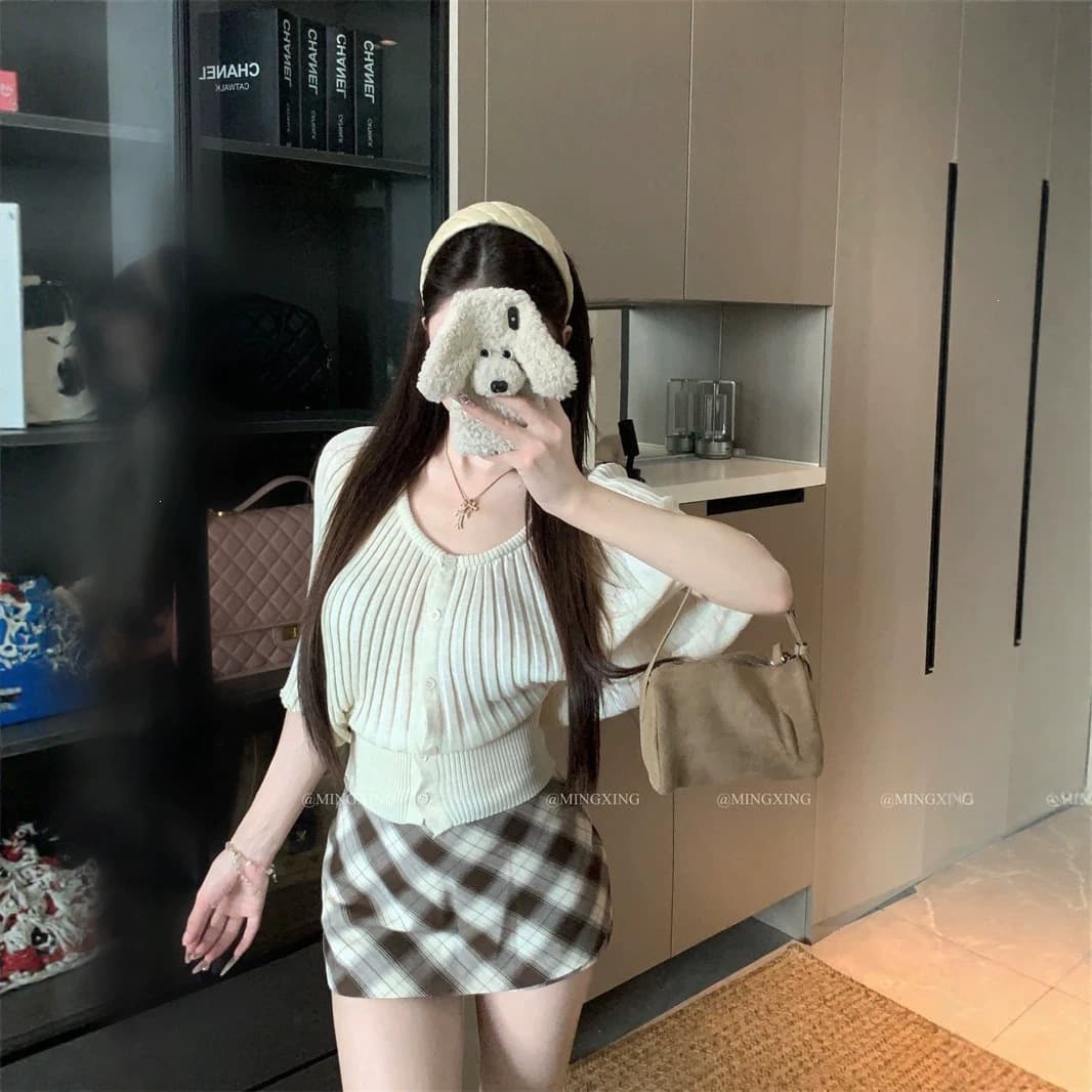 Korean-style niche coyseio designer collaboration versatile streetwear Japanese-Korean ins-style loose knit long-sleeve T-shirt