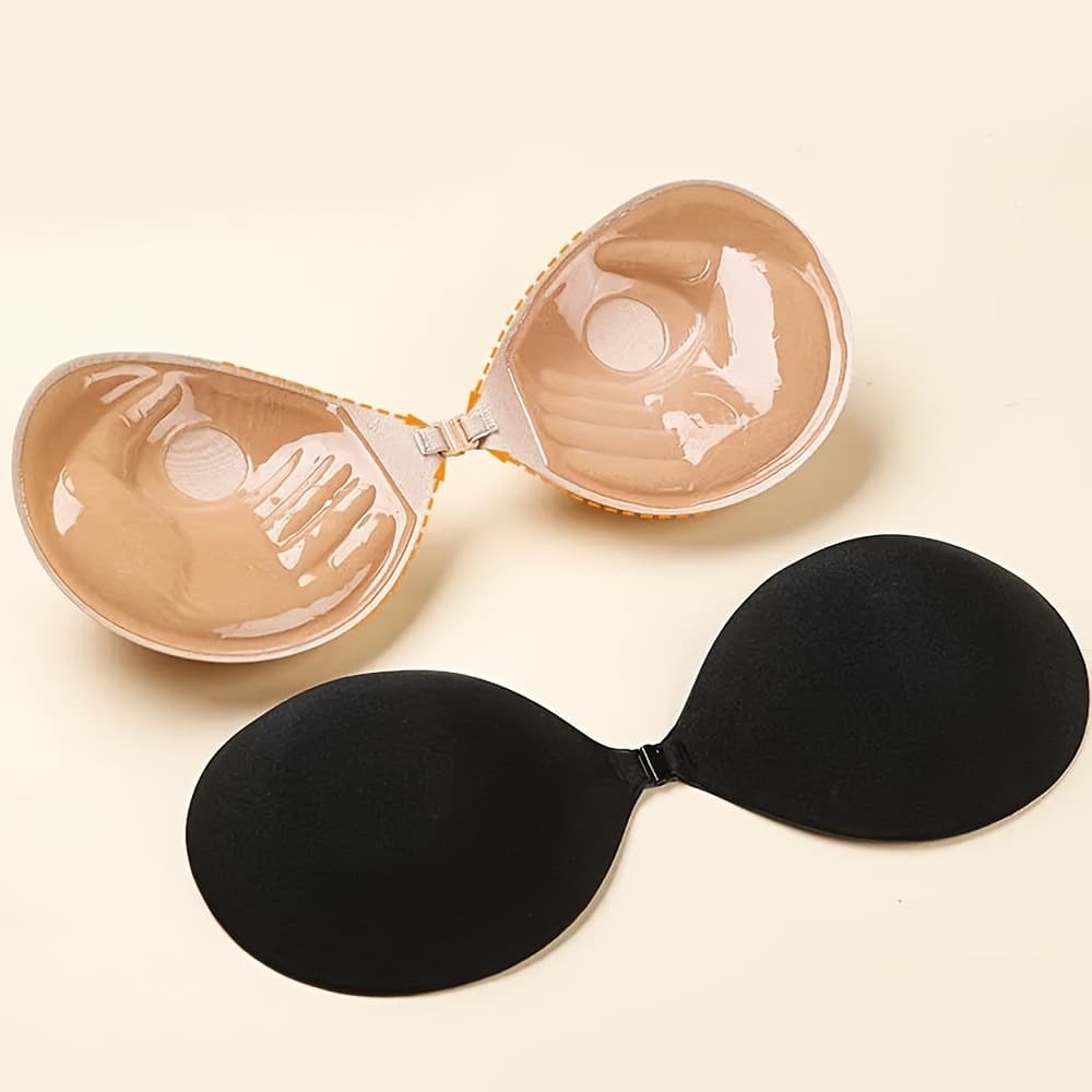 Palm Cup Thick Push-Up Bra Inserts for Small Bust, Invisible Bra Strap for Strapless, Backless, Wedding, Lift Bust