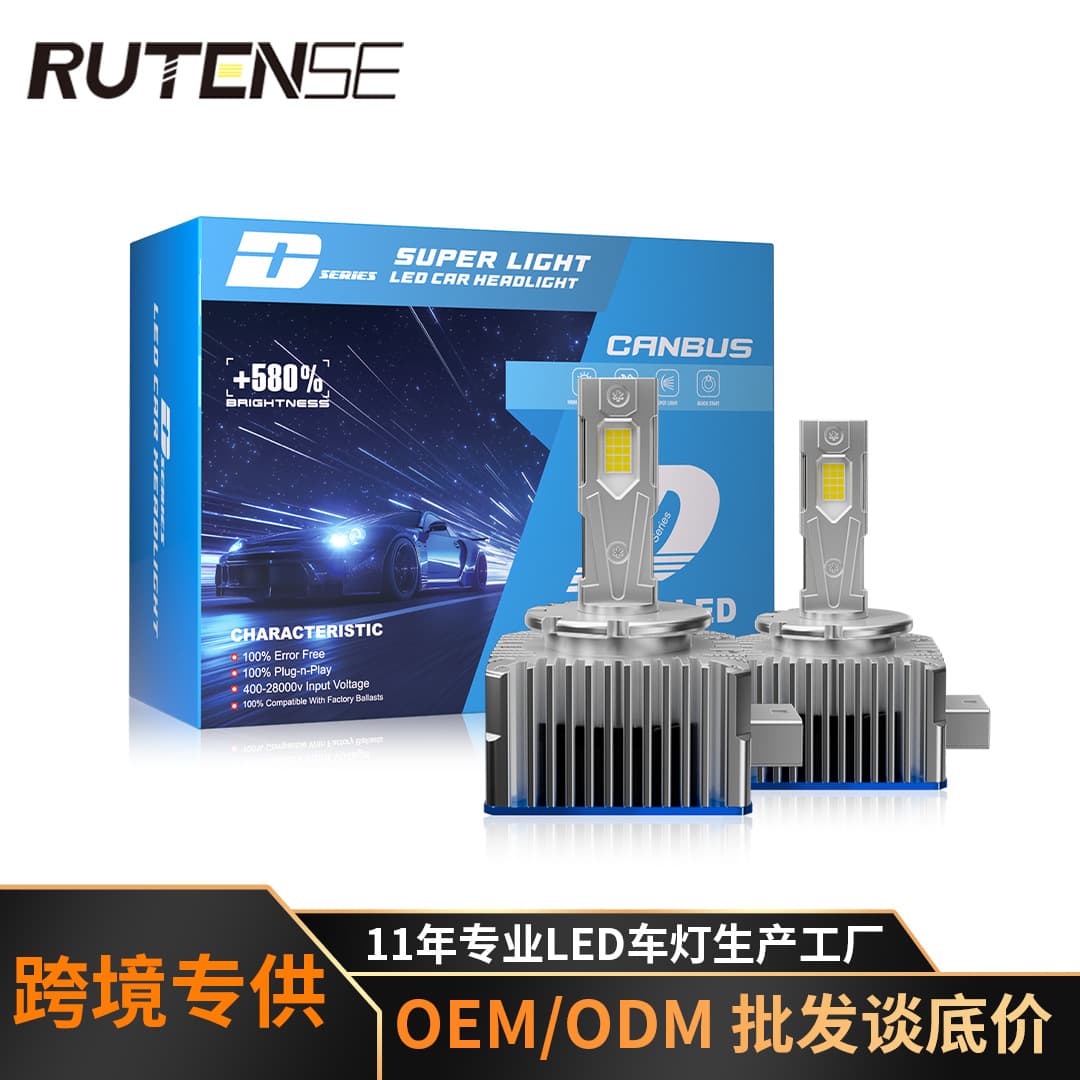 Cross-border D-Series Car LED Headlight D20 Plug-in Front Light for Mercedes Audi Modification Headlight Wholesale