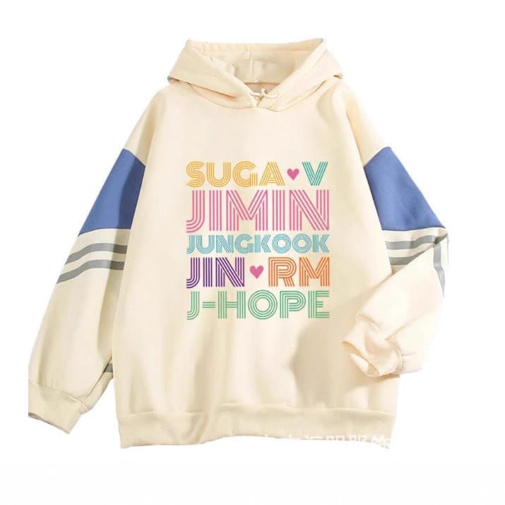 S BTS Theme Hoodie New Color Print Member Name Korean Style Support Unisex Hoodie