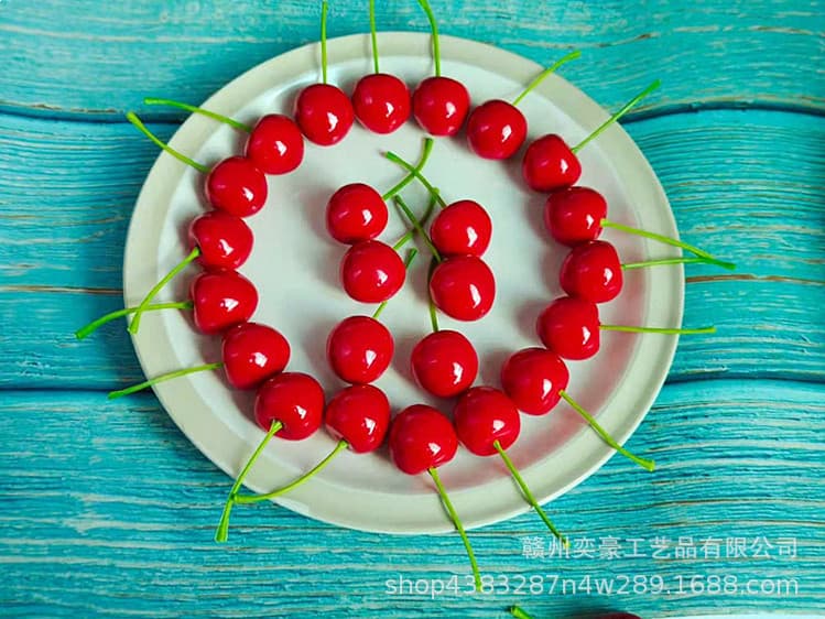 Factory Self-Sale Simulated Cherries Foam Material Cherry Models Simulated Cherries Fake Fruit Props