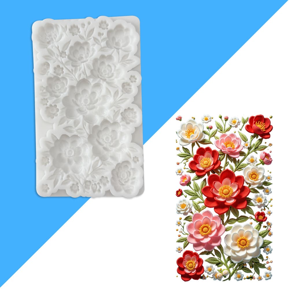 New Flower Fondant Silicone Mold for Cake Decoration DIY Chocolate Baking Mold