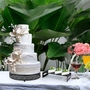 Creative Cake Shop Prop Vintage Cake Stand European Iron Display Tray Wedding Dessert Table Decor