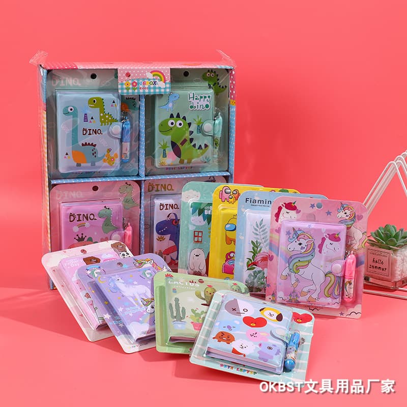 Cartoon Animation Notebook Egg Party Cute Small Book Portable Pocket Notebook Homework Book Prize Gift