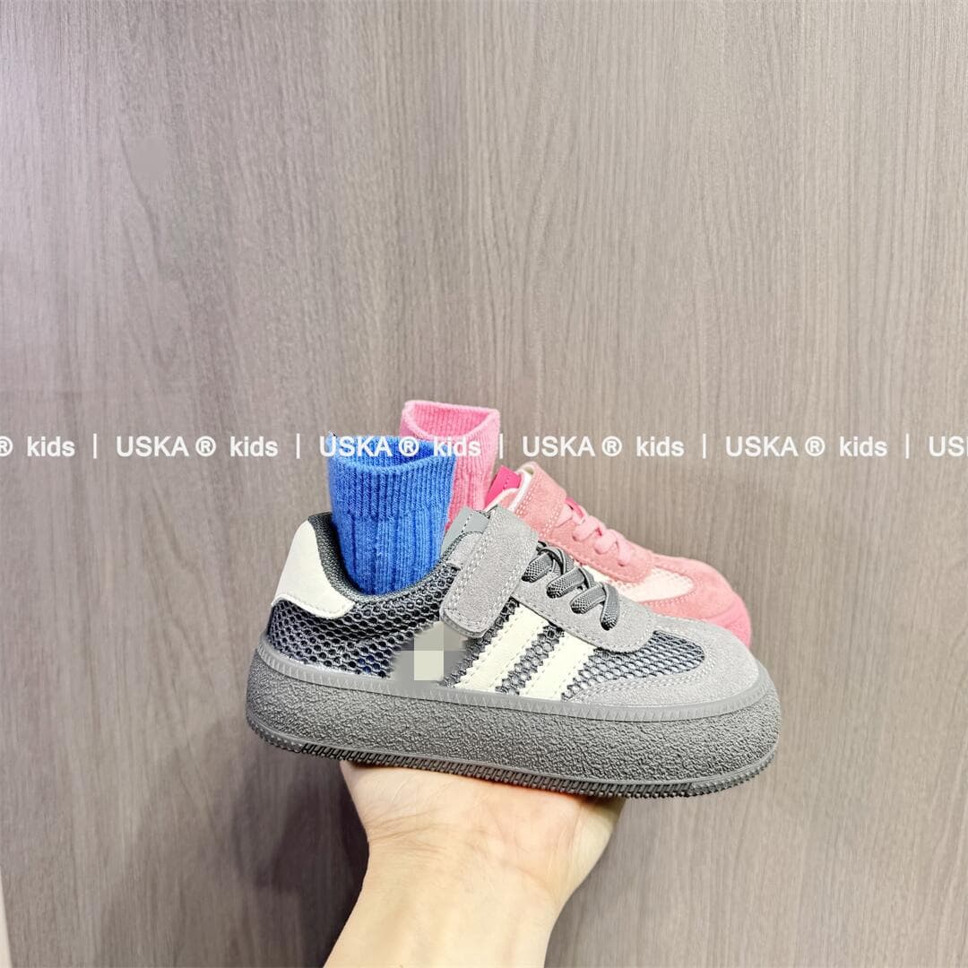 Girls' German Training Shoes Genuine Leather Summer 2026 New Kids' Sneakers Soft Sole Non-Slip Casual Shoes Single Mesh Shoes