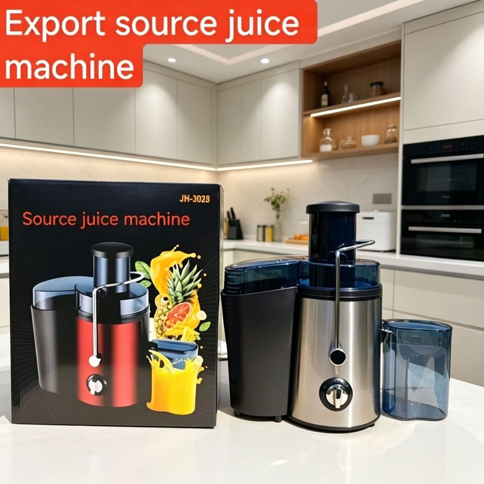 Foreign trade large-diameter juicer household residue juice separator fruit machine freshly squeezed fruits and vegetables filter-free fully automatic juice machine