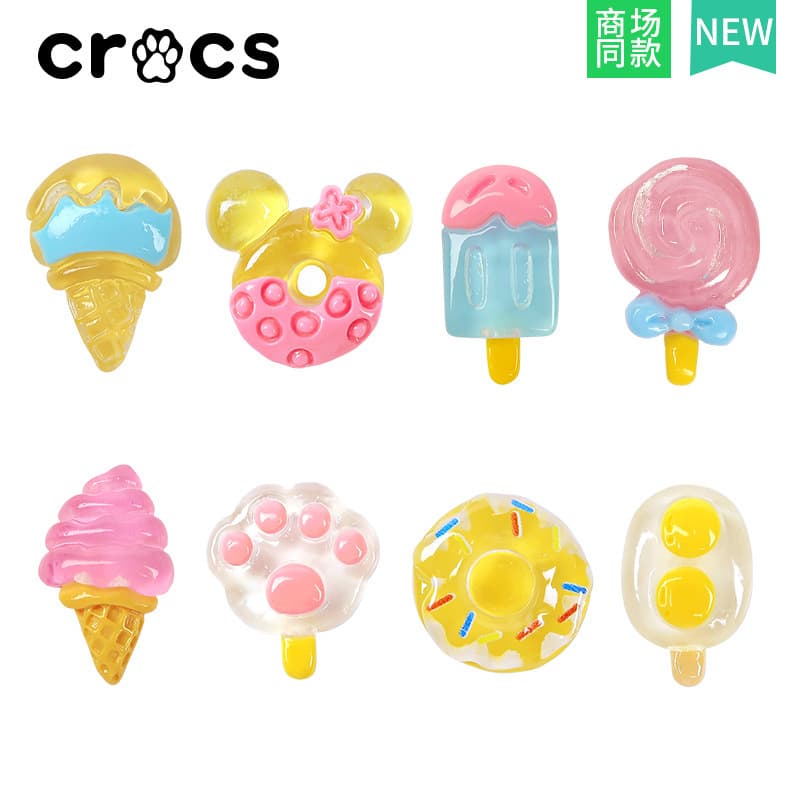 [Factory Direct] Croc Charms Decoration DIY Resin Shoe Charms Detachable Accessories Croc Shoe Charms