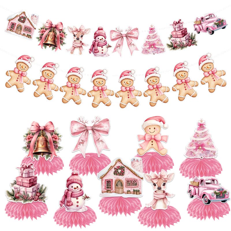 Christmas New Product Decorative Bunting Banner for Christmas Party Decoration