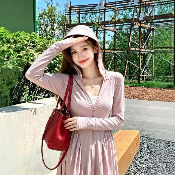 Ice Silk Sun Protection Jacket Women Summer Long Full Body 2026 New Thin Breathable Petite Sunscreen UV Protection