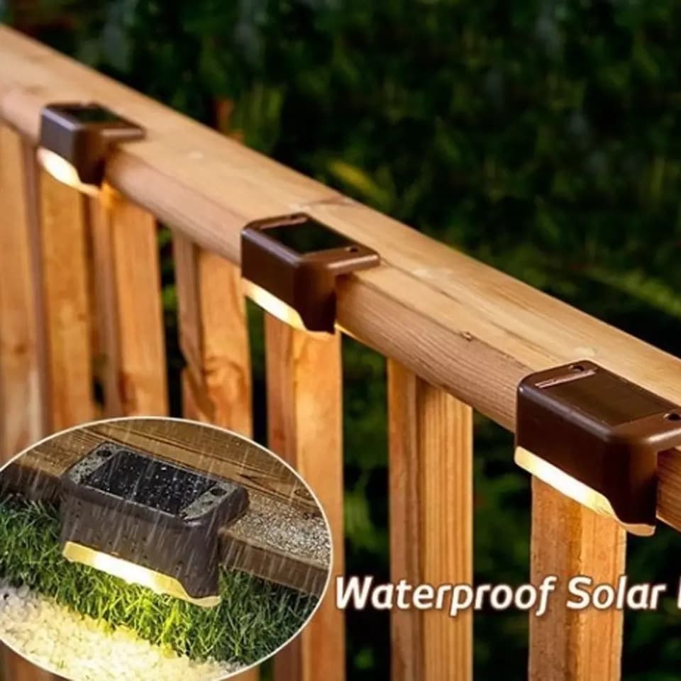 Solar Fence Light Railing Light Stair Light Outdoor LED Step Light Garden Wall Light Solar Decorative Light