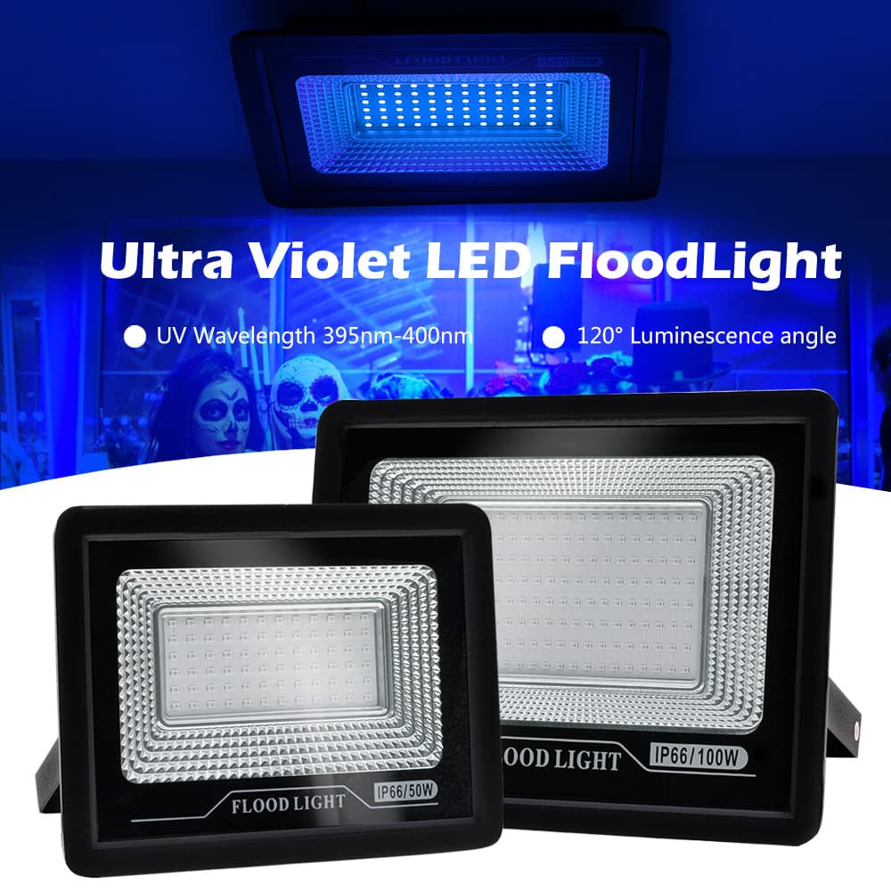 100W UV curing lamp, 395nm fluorescent detection lamp, shadowless adhesive UV curing lamp, LED ultraviolet floodlight