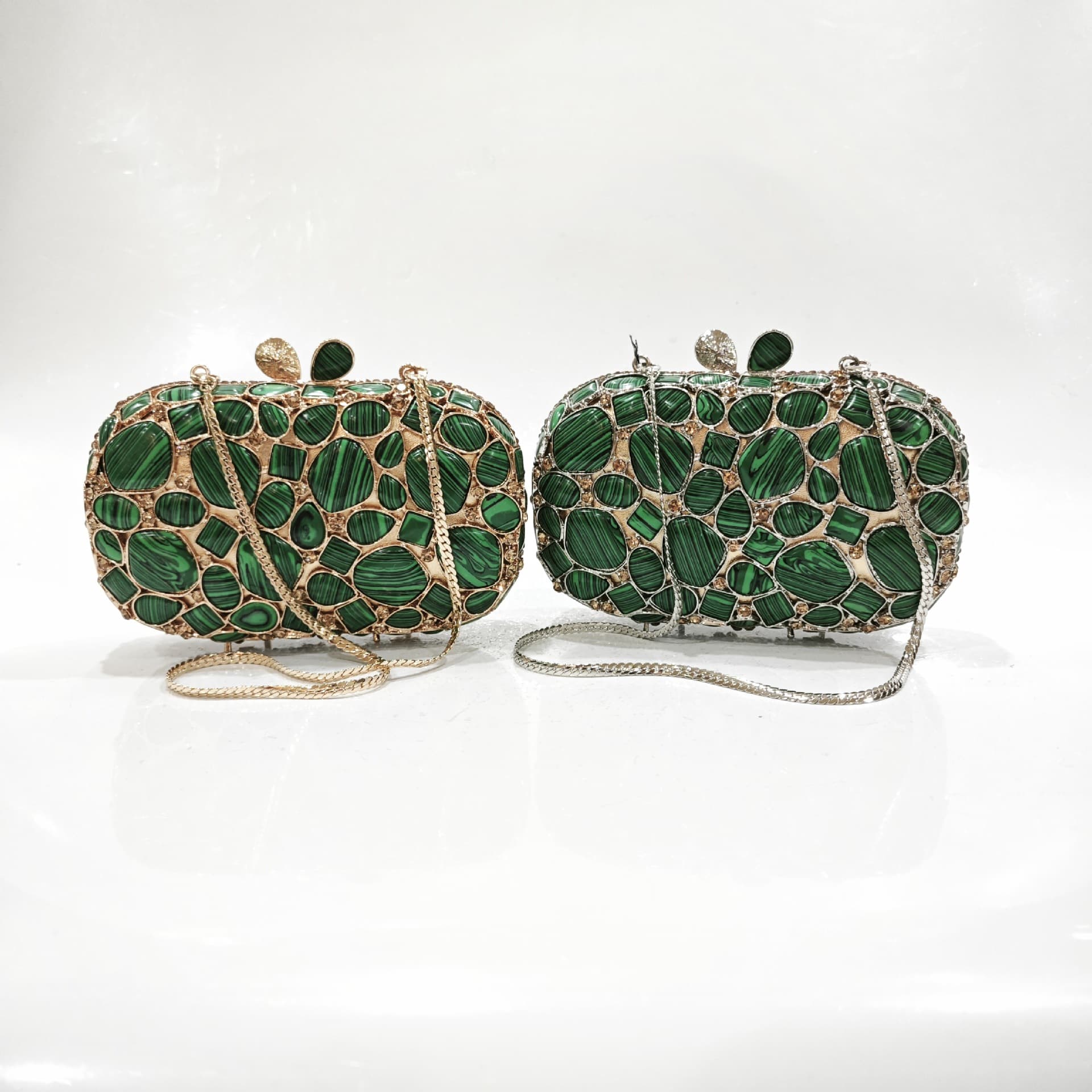 Clutch Bag Cross-border New Banquet Hollow Diamond Handheld Evening Women's Bag ~~ In Stock Promotion