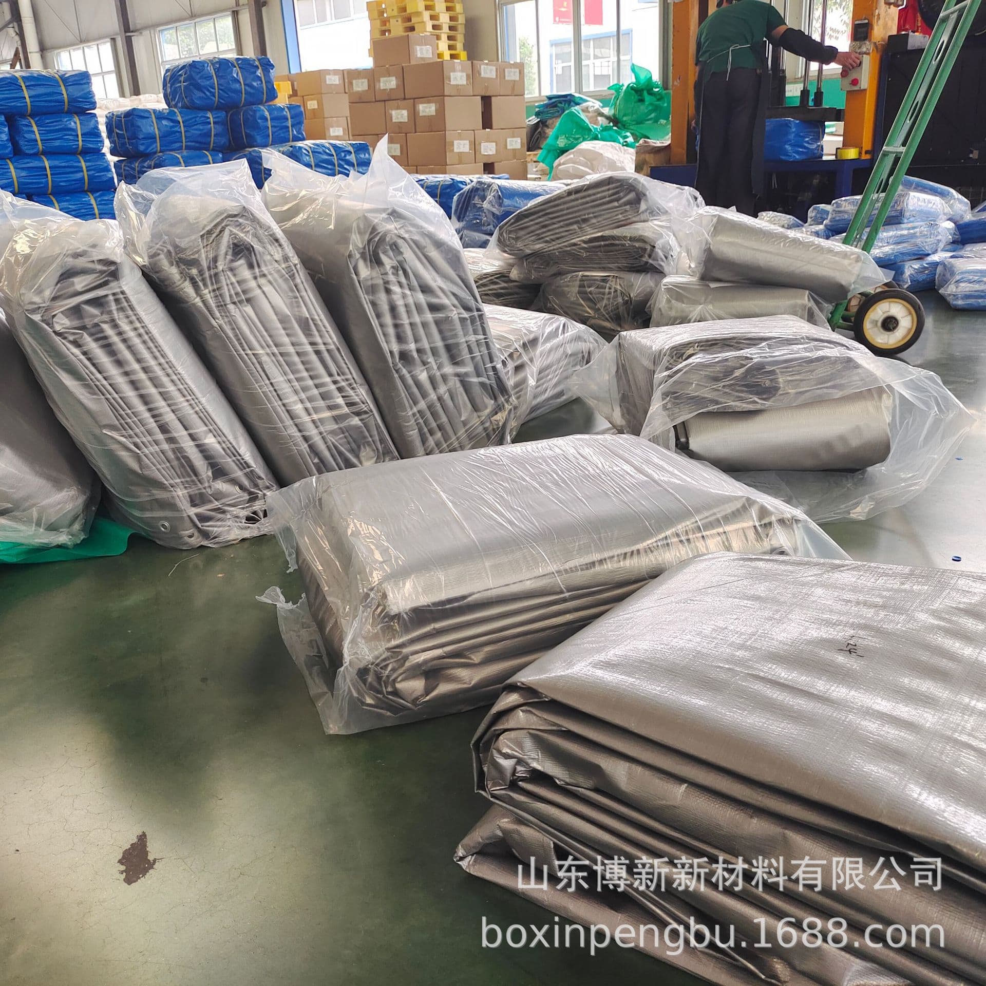 Thickened rainproof and sunproof truck tarpaulin, choose Boxin factory-direct PE industrial sunshade