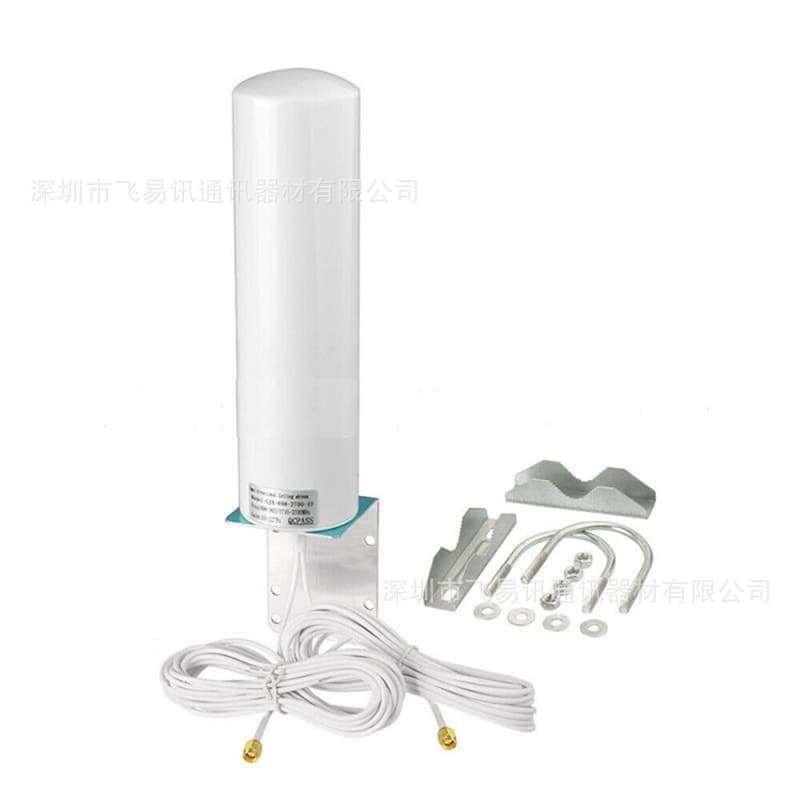 High-gain cannon antenna for 4G/5G LTE, long desktop outdoor full-band mobile signal enhancer and receiver antenna.