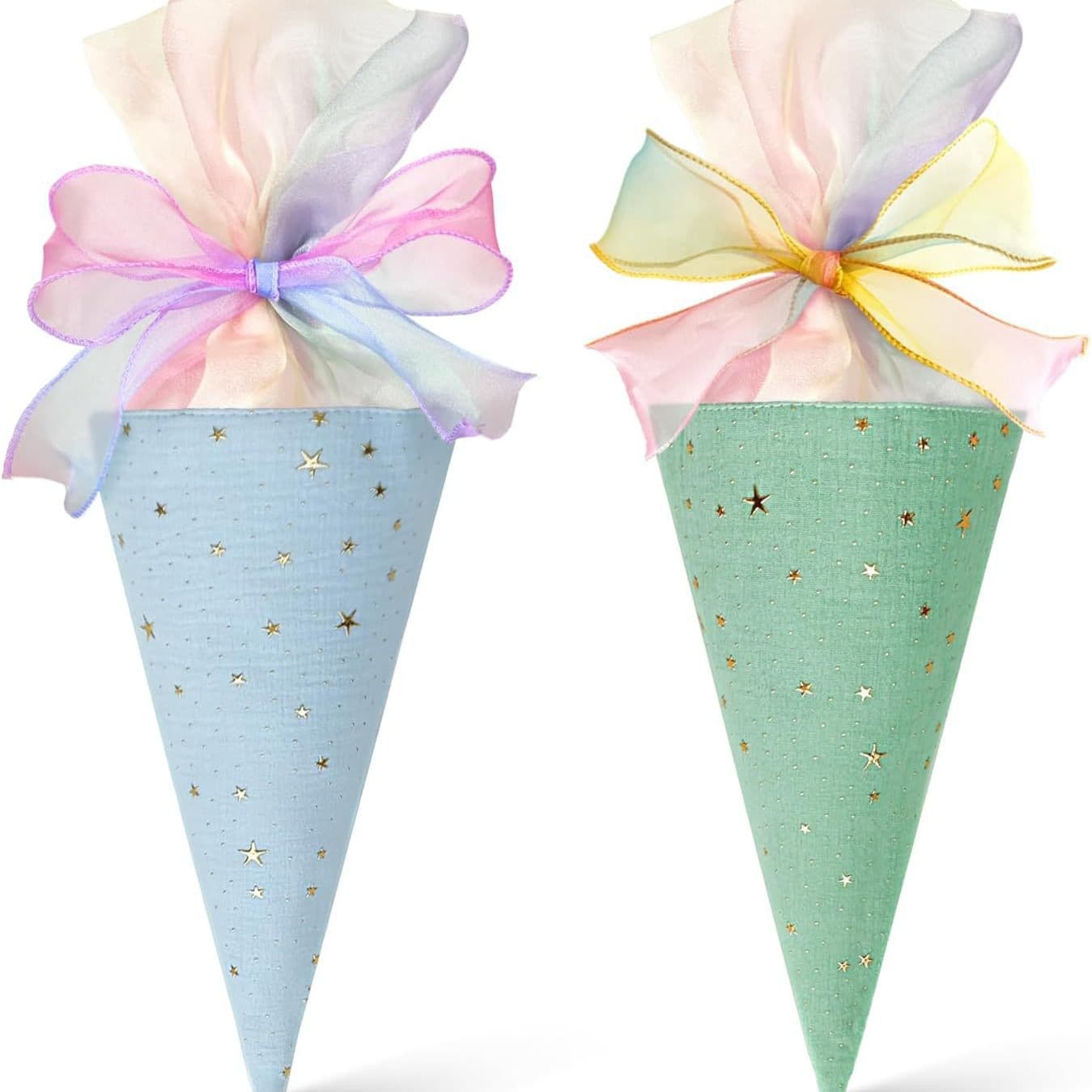 German Boys Girls Gift Bag School School Cone Filled Small Sugar Bag Student Cone 2 Piece Set Wholesale