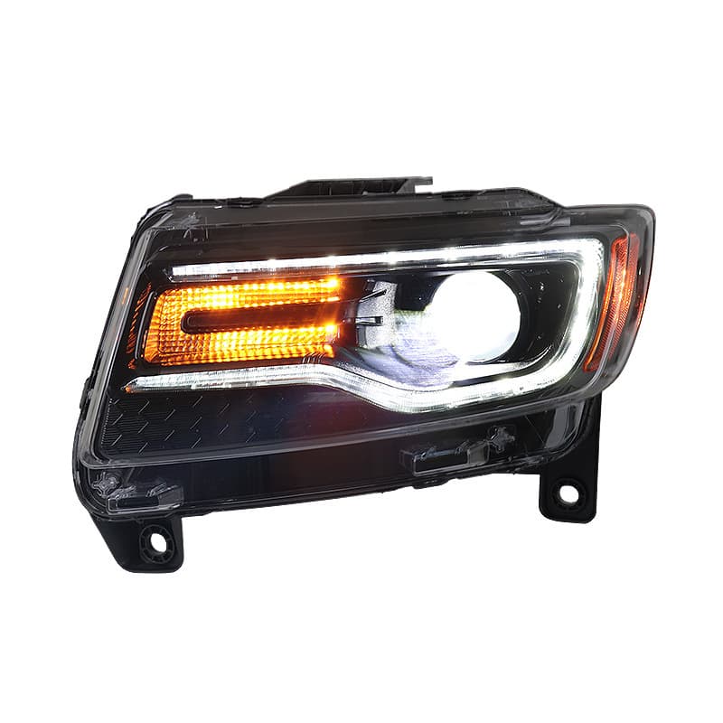 Headlight Assembly for 2011-2013 Jeep Grand Cherokee with LED Sequential Turn Signal