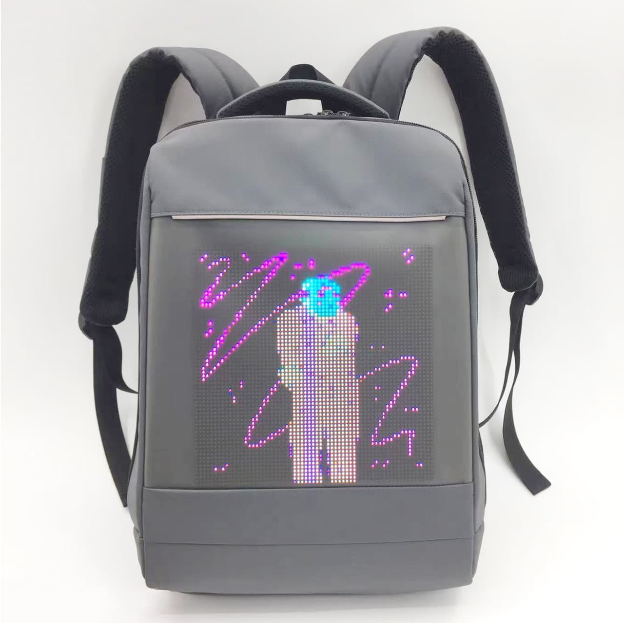 DEKS smart LED backpack RHXapp mobile wifi connection mobile phone control diy arbitrary settings copywriting school bag