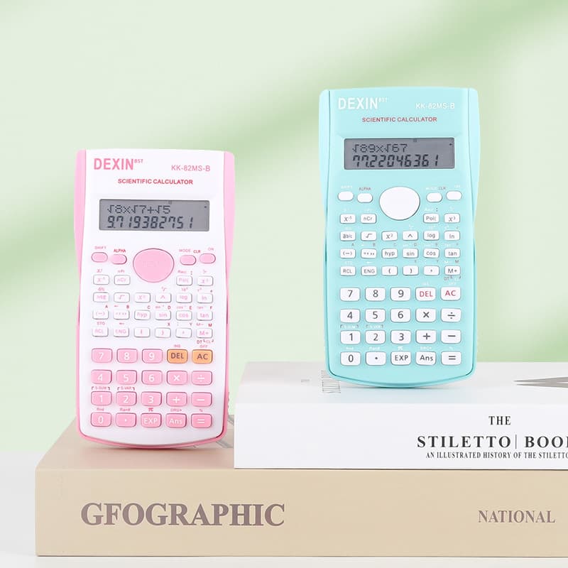 82ms scientific function calculator middle school student exam computer function calculator multi-function color calculator