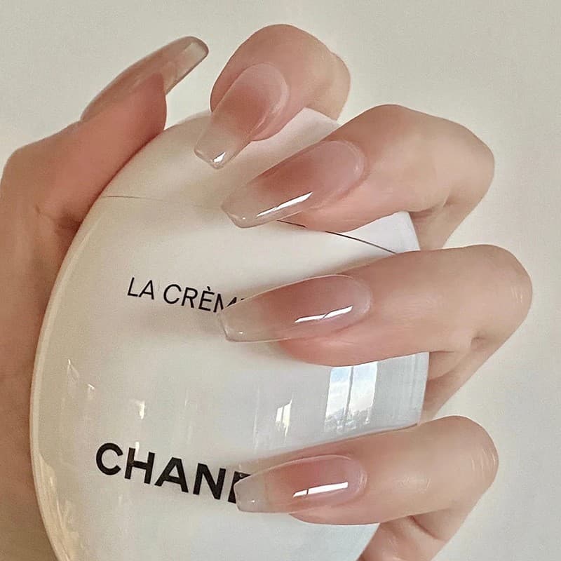 Viral Best-Selling Press-On Nails Wholesale, Pure Desire Style Short Bean Paste Color Gradient False Nails, Removable Nail Tips
