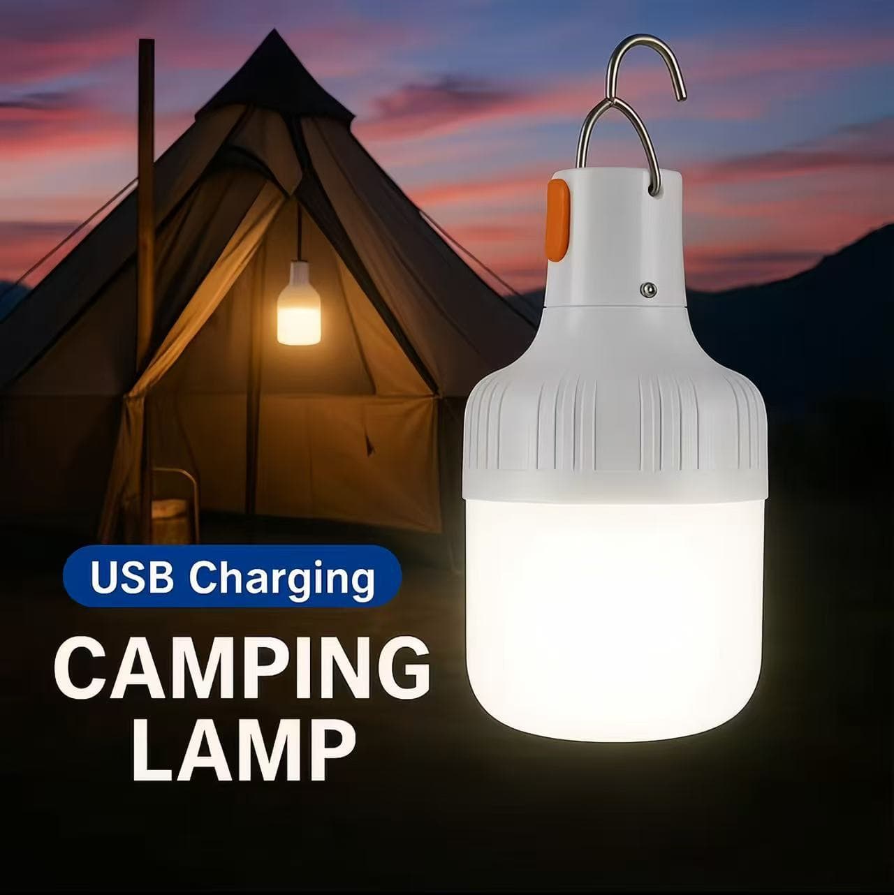 Ultra-Bright Energy-Saving Wireless Outdoor Bulb Light for Night Market Stalls, Rechargeable Emergency Lighting for Power Outages, Camping by Manufacturer