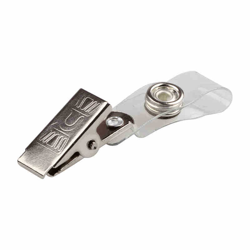 Employee ID Badge Holder with Metal Clip for Work Permits, Exhibition Tags, and Factory Passes