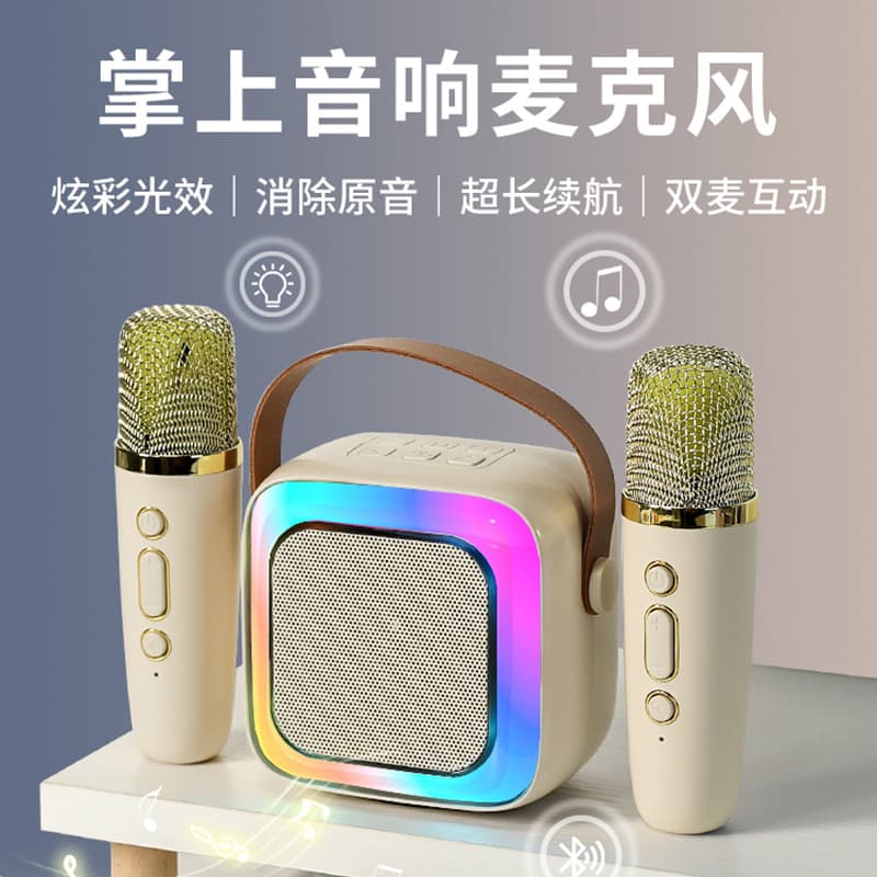SY13 Karaoke Bluetooth Speaker K Song Treasure Small Home KTV Wireless Microphone Portable Card Speaker