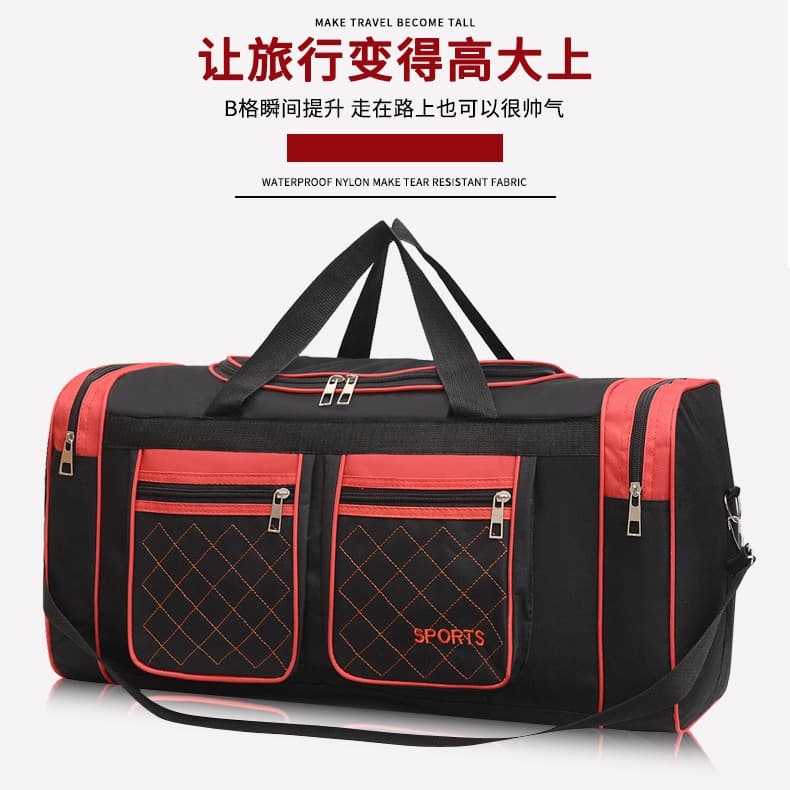 Large-capacity short-distance business trip bag multi-pocket portable luggage bag outing travel bag storage bag work bag