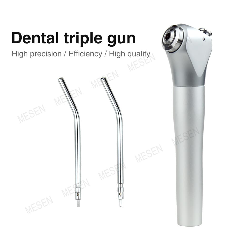 Dental treatment table three-purpose gun nozzle stainless steel three-purpose water gun air gun dental chair accessories dental oral instruments