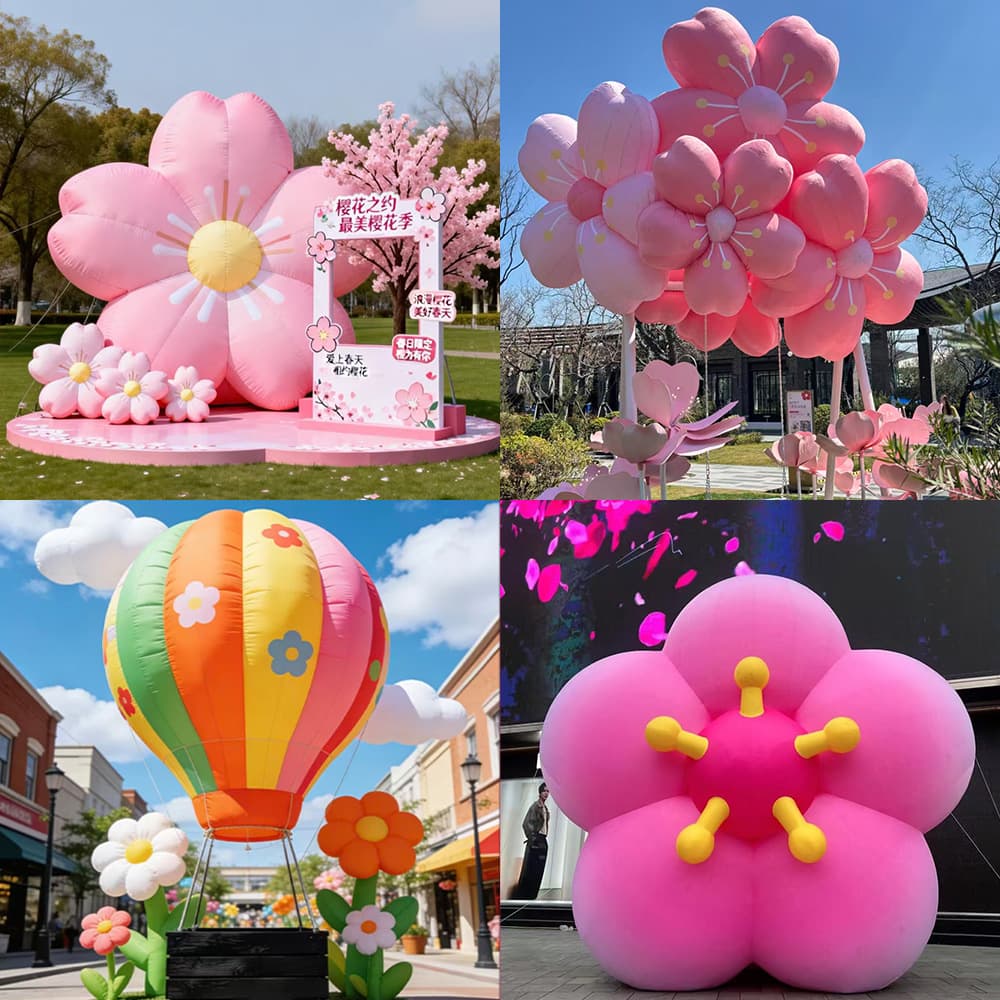 Inflatable Cartoon Animal Model Doll Inflatable Horse Year Large Inflatable Mascot Advertising Costume Walking Inflatable Model