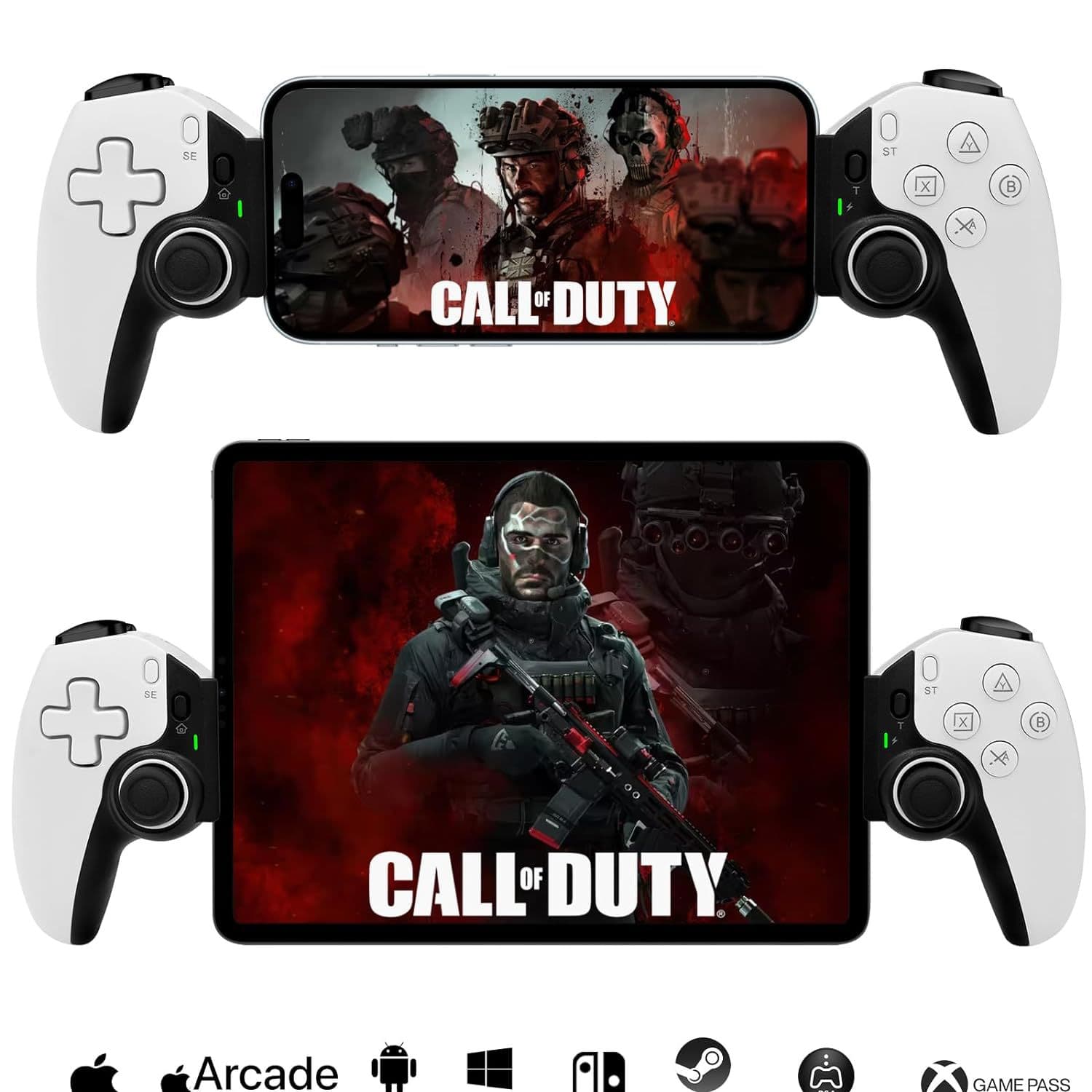 D9 Stretch Handle MFI Controller Bluetooth Game iOS Phone Tablet Gyro Hall Joystick Tri-Mode