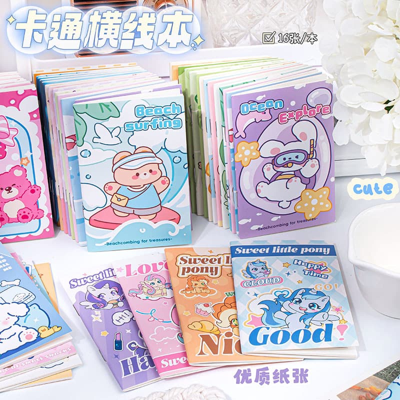Student gift pocket notebook cartoon notepad mini portable notebook portable lined notebook capibala
