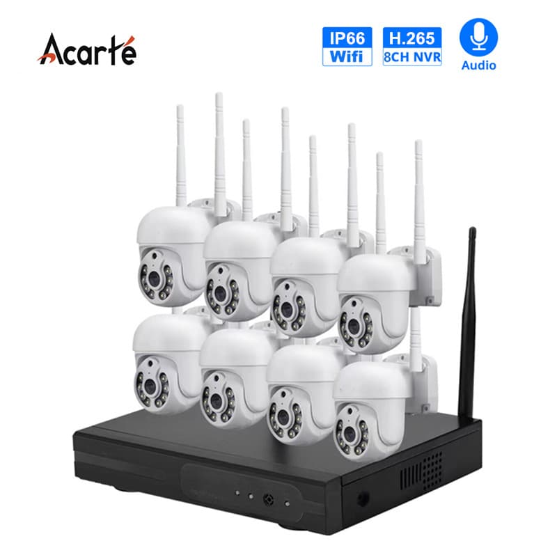 Wireless WiFi PTZ CCTV Camera Kit