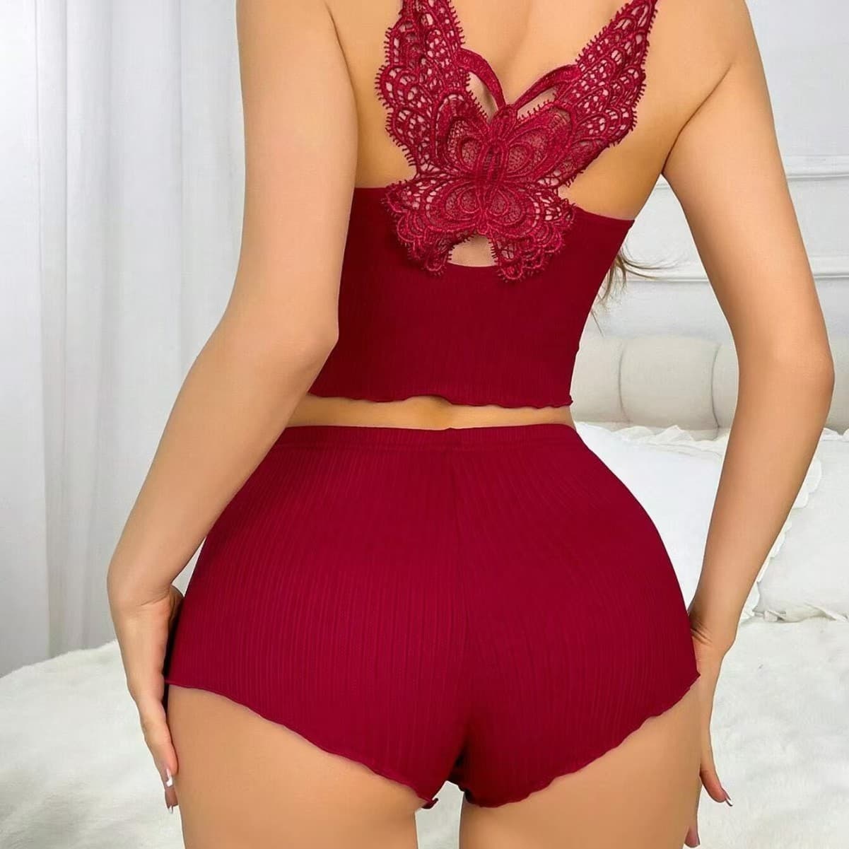 New pajamas cross-border Amazon sexy and hot suspender pajamas women's shorts European and American style women's sleeping summer