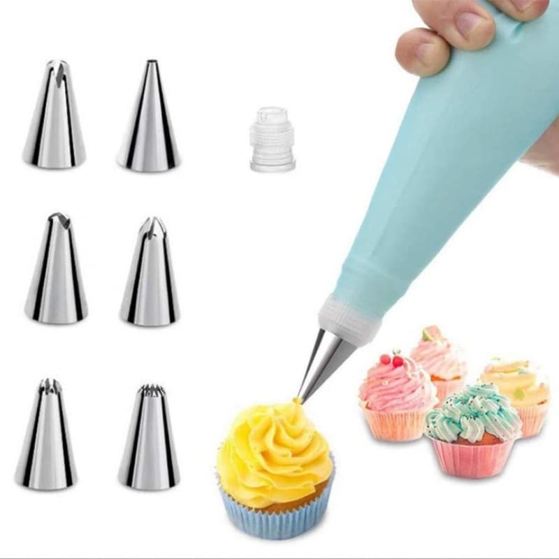 Factory Stock Piping Nozzle Adapter Russian Piping Nozzle Baking Mold Set